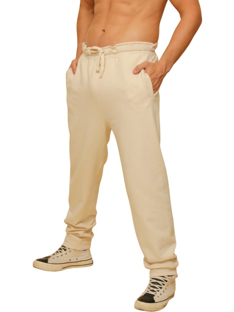 Cottonique Hypoallergenic French Terry Elasticized Jogger Sweatpants Mens Xl Tan — image 2 of 8